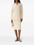 textured-finish midi skirt